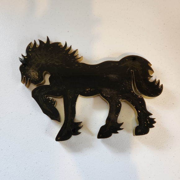 Horse Stallion 3D Carving Forest Animal Crafts Ornament Home Decor Equestrian - Picture 4 of 6